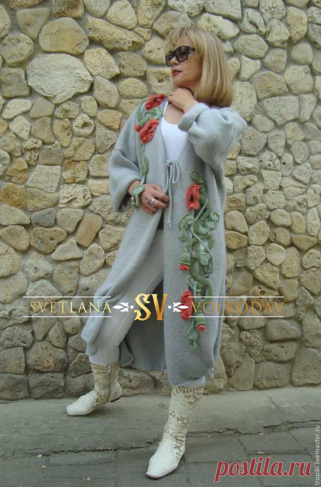 Купить Пальто вязаное 