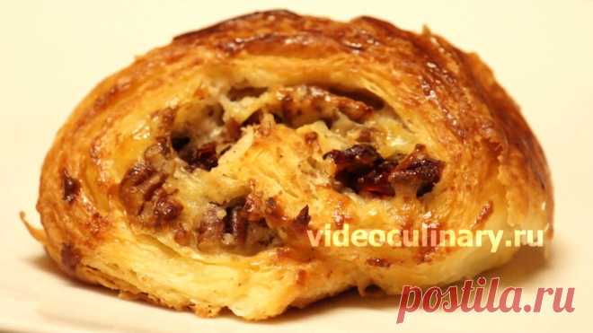 Плюшки из дрожжевого слоёного теста с заварным кремом Плюшки из дрожжевого слоёного теста с заварным кремом, приготовленные по видео и фото рецепту Бабушки Эммы и Даниэлы - вкусная, изысканная выпечка к чаю