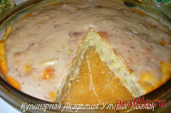 Банановый пирог с нежным кремом