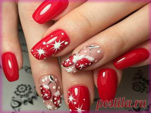 Снежинки на ногтях [фото] | Women Beauty Club | Яндекс Дзен