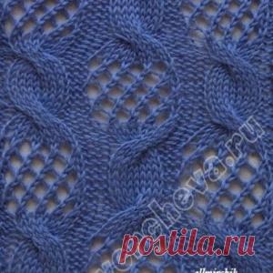 Ажурный узор спицами в копилку