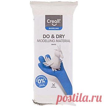 Modelliermasse, weiß, 1 kg Modelliermasse von Creall für den Innenbereich, lufttrocknend, kein Brennofen nötig. Inhalt: 1 kg.
