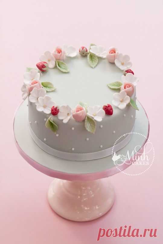 Романтический весной торт - CakesDecor