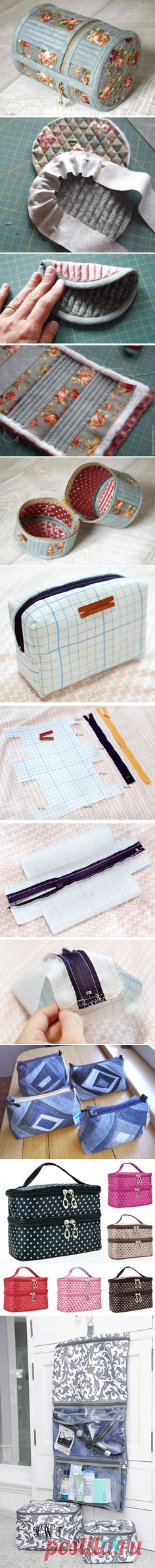Round Cosmetic Bag DIY Picture Tutorial. http://www.handmadiya.com/2016/01/round-cosmetic-bag.html | Projects to Try