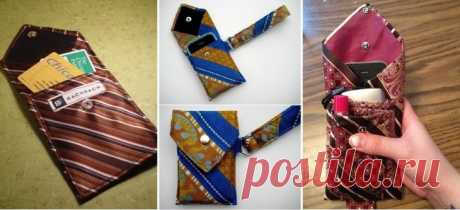 Украшение для мамы из старого галстука папы: мастер-класс