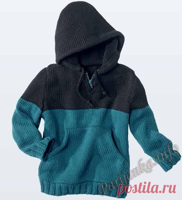 Кофта с капюшоном (д) 07*81 Phildar №3500