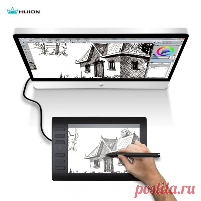 US $67.85 22% СКИДКА|Huion, новинка 1060, плюс, профессиональный цифровой планшет для рисования, 8192 уровней, ручка, давление, 12 горячих клавиш, графические планшеты с двумя цифровыми ручками-in Цифровой планшеты from Компьютер и офис on AliExpress  Покупай умнее, живи веселее! Aliexpress.com
