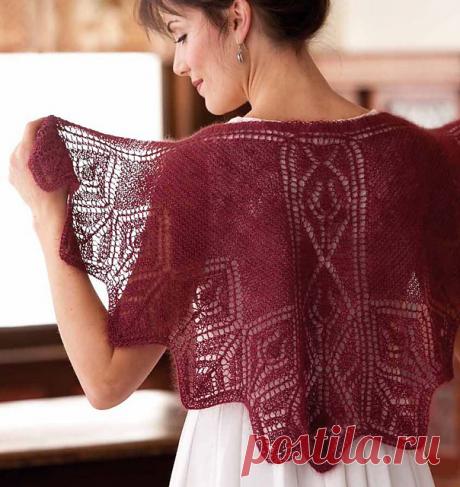 Ravelry: Rosebud Faroese-Style Shawl pattern by Margaret Stove
