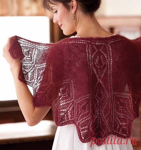 Ravelry: Rosebud Faroese-Style Shawl pattern by Margaret Stove