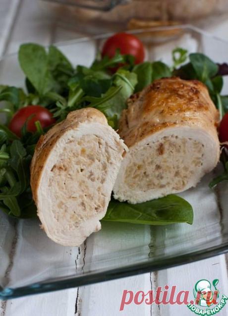 Куриные рулетики с лимонно-яблочной начинкой - кулинарный рецепт