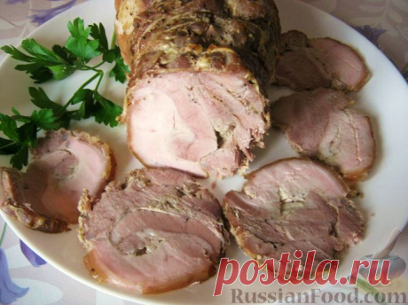 Рецепт: Рулет из свиного подчеревка на RussianFood.com