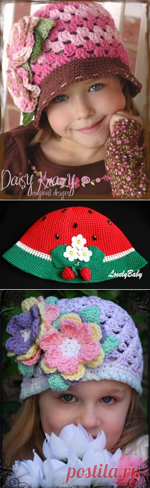 Caps, hats and panama: Knit crochet ~ DIY Tutorial Ideas!