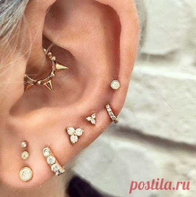 Популярные виды пирсинга - Rosa Pallna