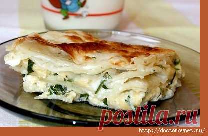 Нежный и вкусный лаваш с яйцом и луком