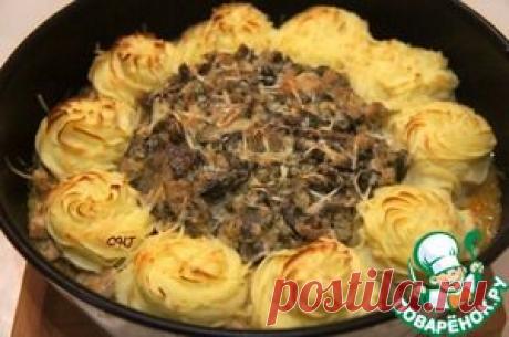 Запеканка с курицей и грибами &quot;Маргаритка&quot; - кулинарный рецепт