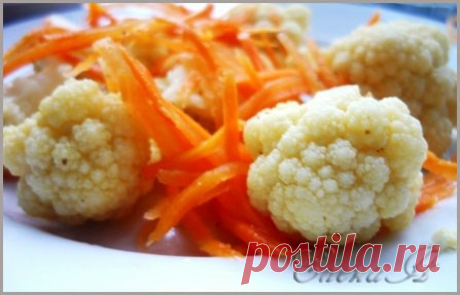 Маринованная цветная капуста ( по-корейски)