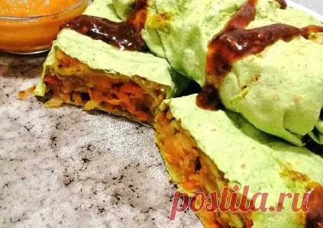 (12) Шаурма диетическая🌯 в лаваше со шпинатом🍃 - пошаговый рецепт с фото. Автор рецепта Anna healthy food🥑🏃🏻‍♀️ 🏃‍♂️ . - Cookpad