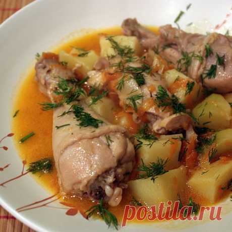 Соус — картошка с курицей в банке
