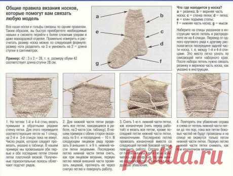 Как вязать носки легко — Сделай сам, идеи для творчества - DIY Ideas