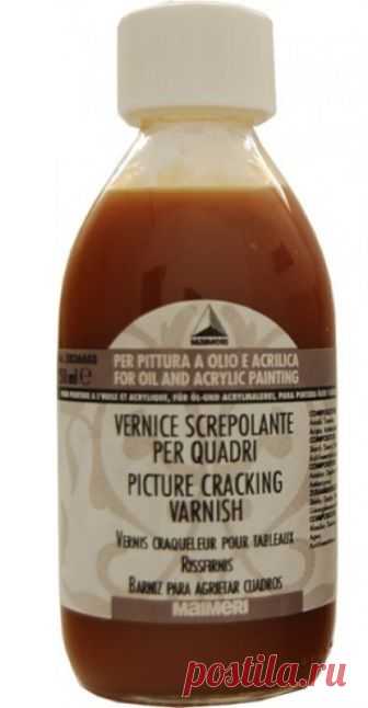Лак кракелюрный VERNICE SCREPOLANTE PER QUADRI №688 шаг №2, флакон 250мл купить по цене 1 090.00 руб в Передвижнике