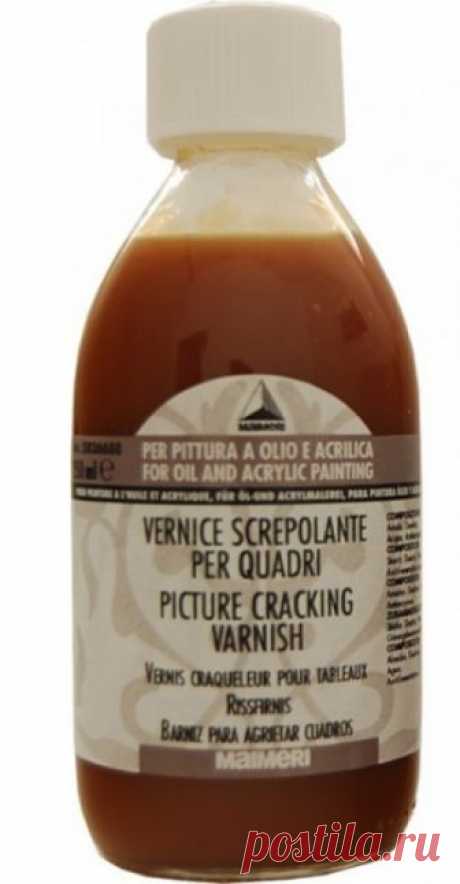 Лак кракелюрный VERNICE SCREPOLANTE PER QUADRI №688 шаг №2, флакон 250мл купить по цене 1 090.00 руб в Передвижнике