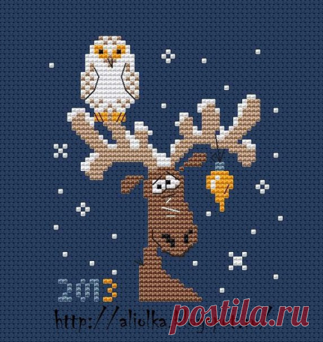 Новогодняя вышивка / Необычные поделки