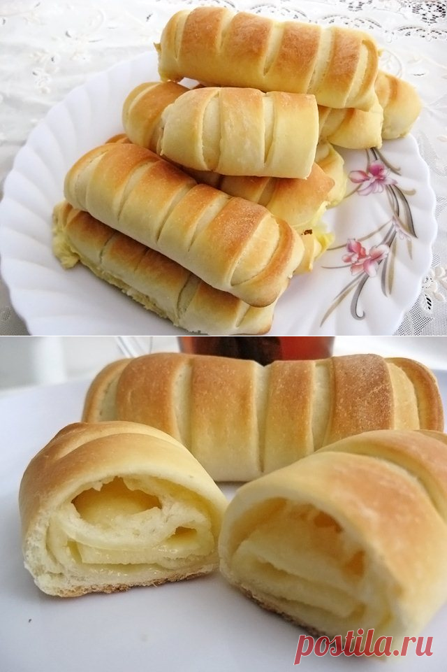 БУЛОЧКИ С ПЛАВЛЕНЫМ СЫРОМ