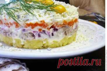 Салат «Мимоза» с печенью минтая — Домашняя кулинария