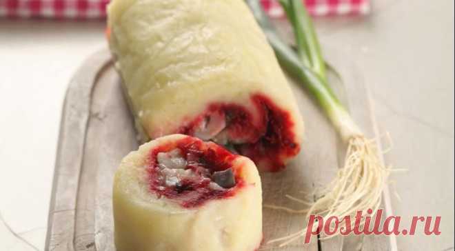 Картофельный рулет с сельдью. Пошаговый рецепт с фото на Gastronom.ru
