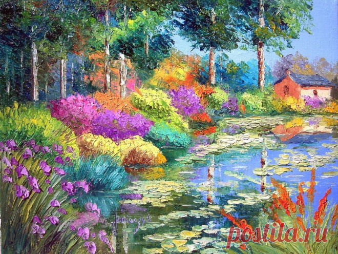 Буйство красок. Художник Jean Marc Janiaczyk