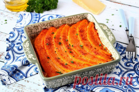 Запеченная тыква с сыром по-итальянски рецепт с фото пошагово - 1000.menu