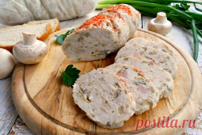 Диетическая куриная колбаса с грибами: одна только польза | Женские Интересы