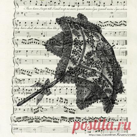 Принты на нотных листах