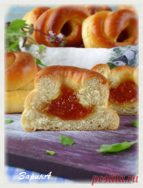 НЕВЕРОЯТНО ВКУСНЫЕ И АРОМАТНЫЕ СДОБНЫЕ БУЛОЧКИ С АПЕЛЬСИНОВЫМ ДЖЕМОМ