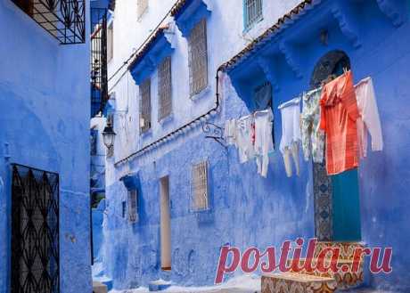 Голубой город Шефшауен (Chefchaouen) в Марокко