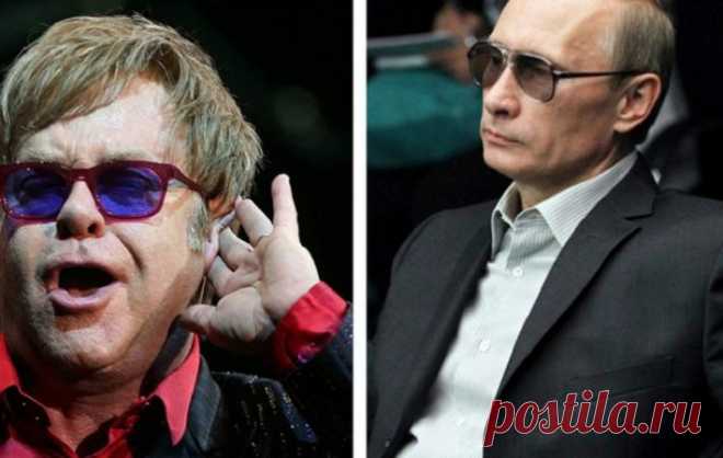 Элтон Джон пообещал высказать Путину все, что думает, - британские СМИ