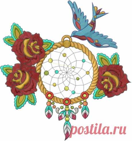 Dreamcatcher Tattoo Embroidery Designs, Machine Embroidery Designs at EmbroideryDesigns.com
