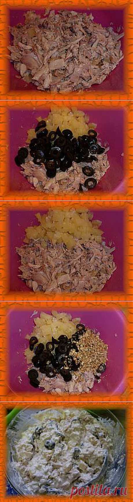 Салат из курицы с ананасами | Снедание