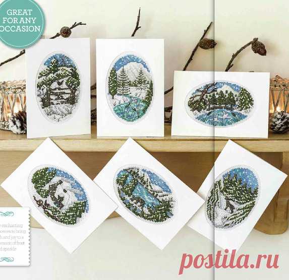 Winter Scenes Cards
573х556