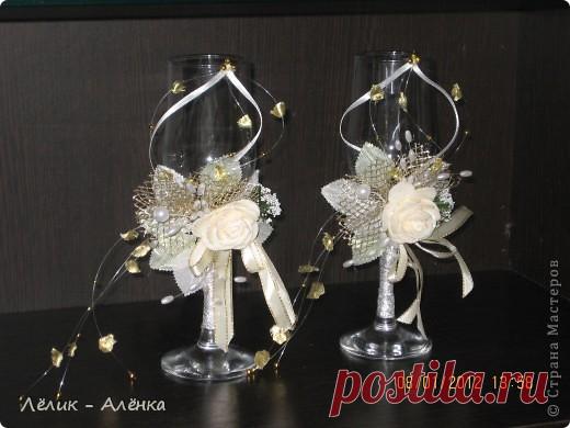 Свадебные бокальчики МК - Свадьба