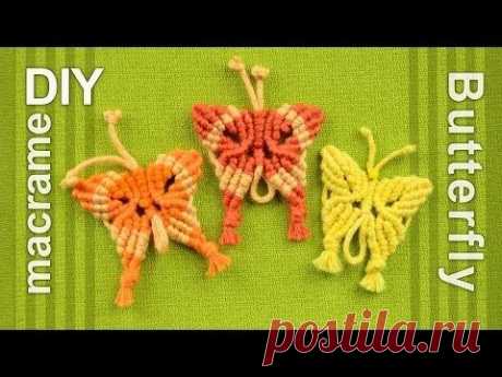 DIY: Macrame Butterfly / Papillon, Farfalla, Mariposa, Borboleta, Schmetterling, Бабочка