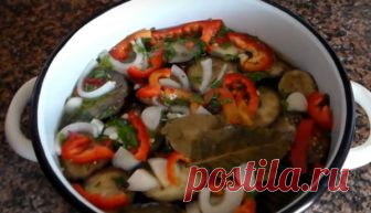 Быстрые маринованные баклажаны, знаете какие вкусные! Никакой другой рецепт не сравнится с этим! ВСЕГО ЗА 4 ЧАСА!!!! - Любимые рецепты Сегодня у нас праздник, ведь на столе стоят быстрые маринованные баклажаны, а это знаете как вкусно! Никакой другой рецепт не сравнится с этим! Ведь в таких баклажанчиках отлично сочетается острота и пряность, аромат и насыщенный вкус!