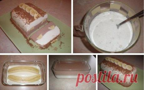 желатин+банан=десерт)