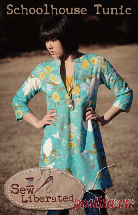 Schoolhouse Tunic Sewing Pattern от SewLiberatedPatterns на Etsy