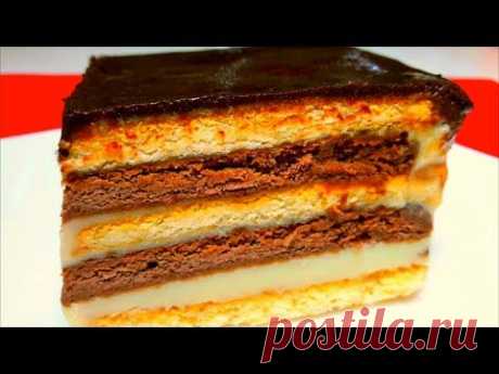 БЕЗ ВЫПЕЧКИ И БЕЗ ДУХОВКИ! Простой и Быстрый в приготовлении ТОРТ!
