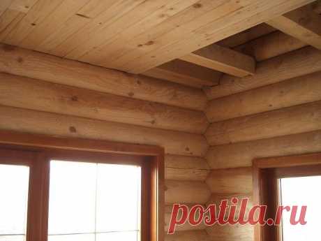 Как сделать потолок в деревянном доме - от монтажа до декоративной отделки