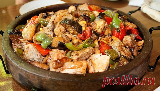 Мои рецепты - Простые рецепты Овкусе.ру   Мясо с овощами на болгарском саче