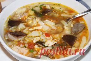 Грибная лапша с курицей | Фоторецепт с подробным описанием от Харч.ру