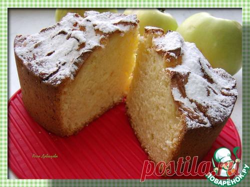 Творожно-яблочный пирог