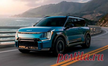 Kia EV9 2024: салон, характеристики